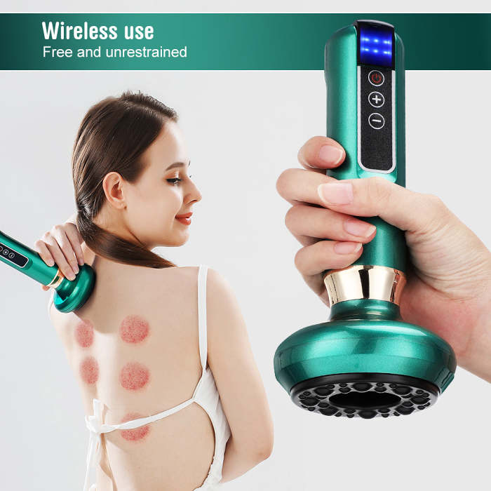 Electric Cupping Massager Vacuum Suction Cup GuaSha Anti Cellulite by Veasoon