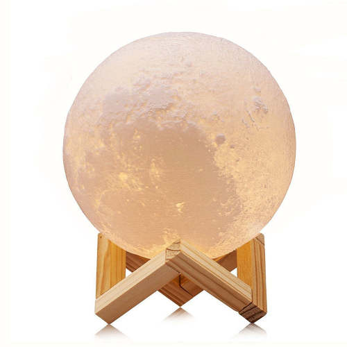 Luna Moon Lamp, 3D Printing Moon Night Light Rechargeable Touch Sensor LED
