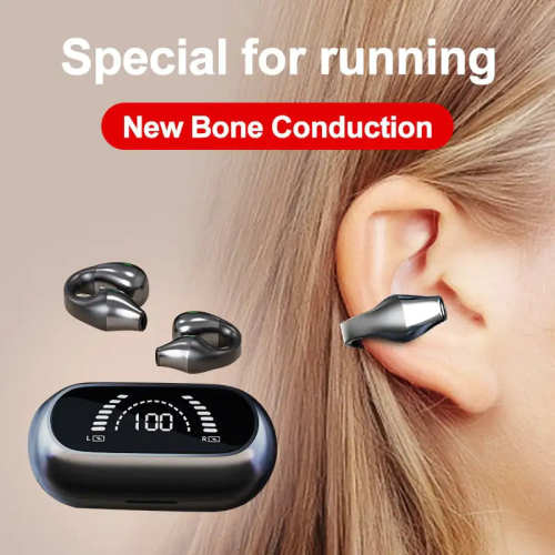 Bluetooth 5.2 Bone Conduction Earphone Ear Clip by Veasoon