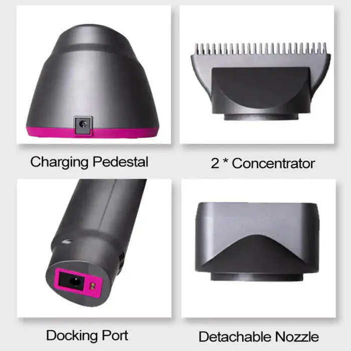 Wireless Rechargeable Hair Dryer by Veasoon