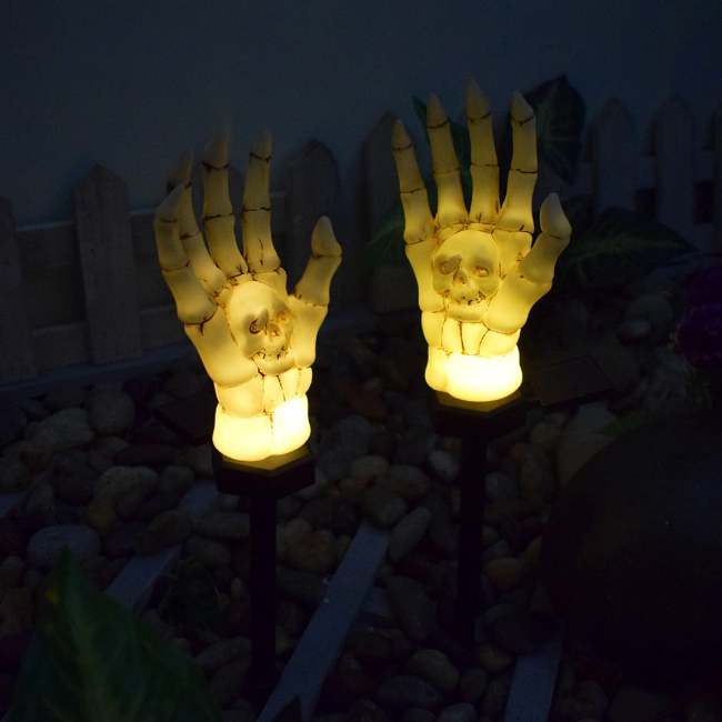 Bone Hand Halloween Plug-In Floor Lamp