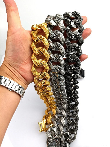 Cuban Link Dog Chain Collar