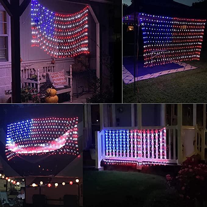 LED String Lights American Flag