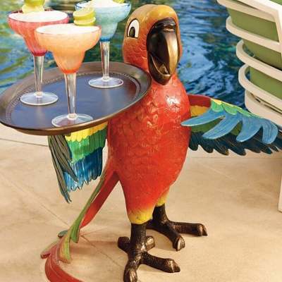 Drink Serving Parrot Butler