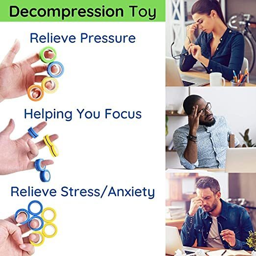 Fun And Anti-stress Magnetic Rings : Make Your Day More Fun And Less Stressful