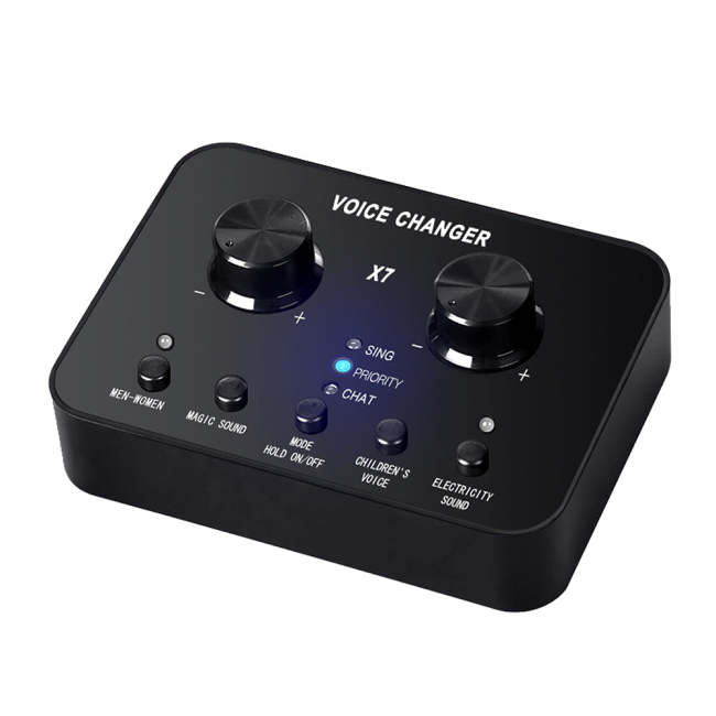 Bittychoice X7 Live Sound Mixer Portable Audio Mixer Voice Changer for Live Broadcast K Songs Recording Voice Chatting