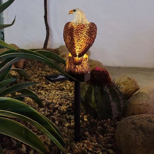 Eagle Statue Garden Solar Pile Light