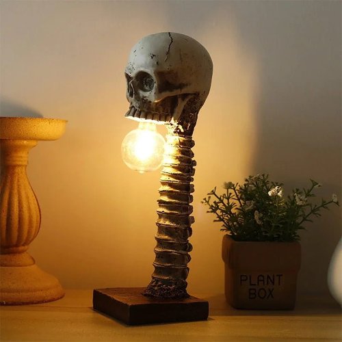 Halloween Skull Skeleton Lamp -  Halloween Table Skeleton Lamp