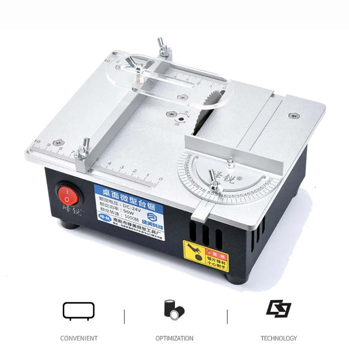 96W Mini Precision Table Saws Multifunctional Wood Working Bench 5000 RPM Lathe Electric Polisher Grinder