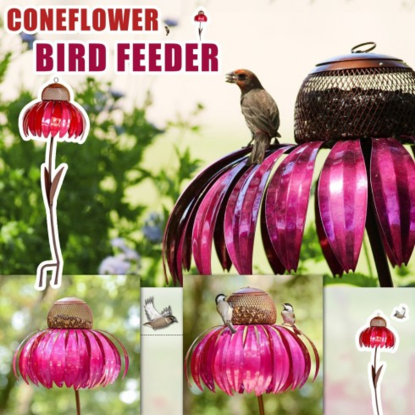 Coneflower Decorative Bird Feeder