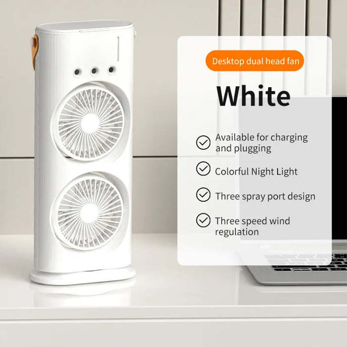 Double-Ended Spray Fan: Portable Air Cooler