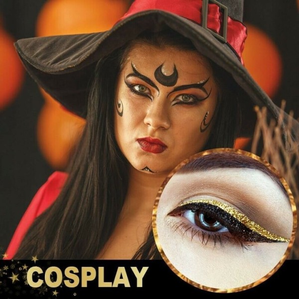 Waterproof&Reusable Eyeliner And Eyelash Stickers（4 PAIRS）
