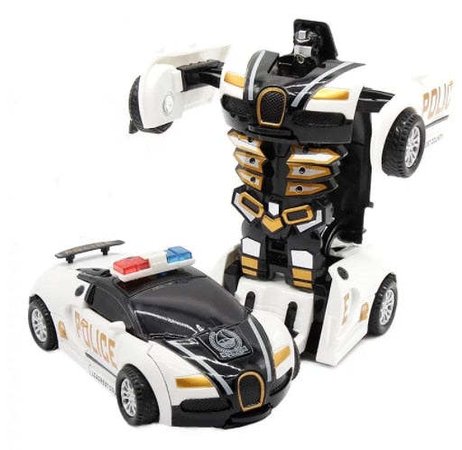 One-key Transformer Deformation Robot Car Toy