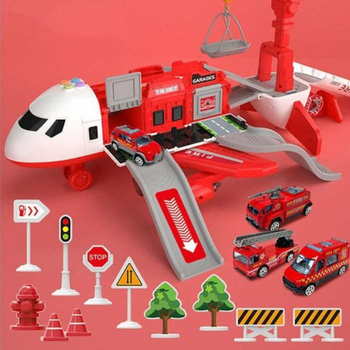 2024 Extra Large Airplane Vehicle Play Sets | Police, Construction or Fireman Toys