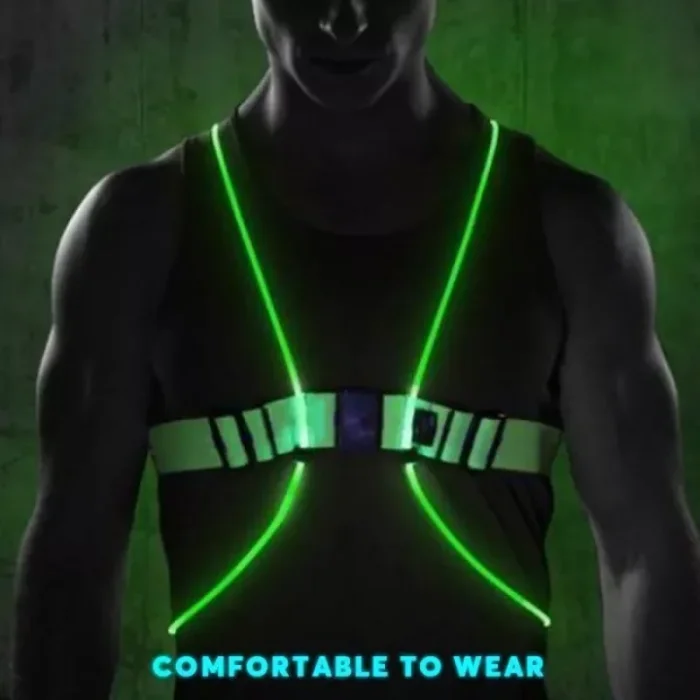 Night-Safe Multi-color Illuminated Reflective Strap