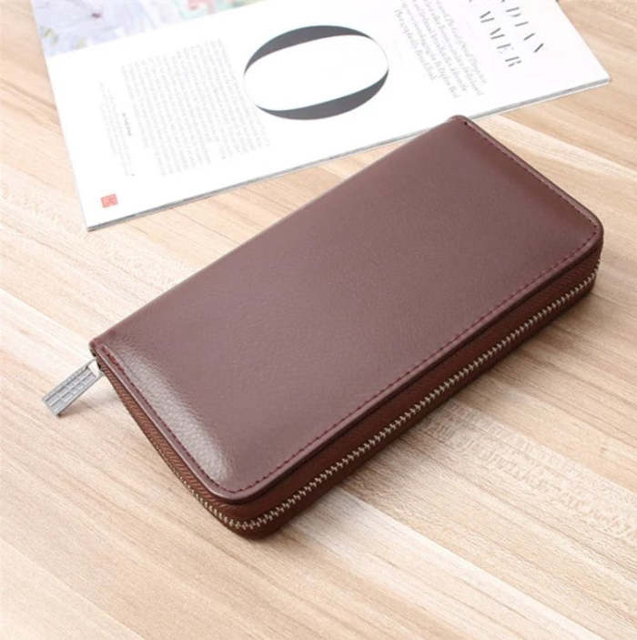 Unisex Anti-Credit Card Fraud Multi-Compartment Wallet