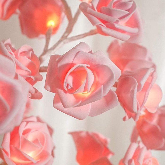 24 LED Romantic Rose Lamp Maria Rose Lamp