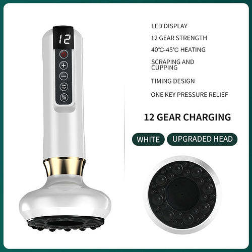 Electric Cupping Massager Vacuum Suction Cup GuaSha Anti Cellulite by Veasoon