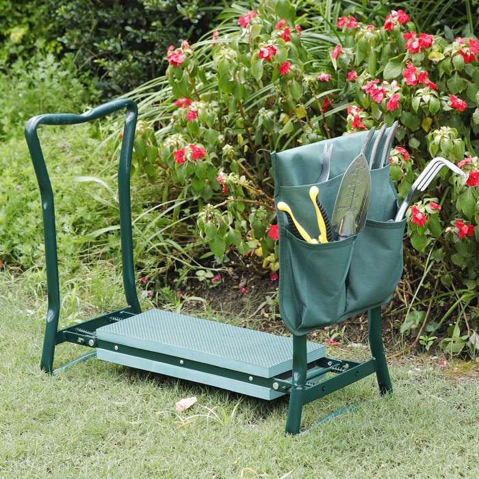 Foldable Garden Kneeler And Seat Bench Stool