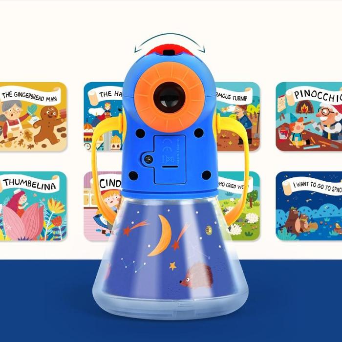 Story Projection Flashlight Torch With Night Light