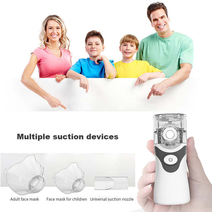 Portable Handheld Ultrasonic Compressor Nebulizer Machine Cool Mist Inhaler Kit for Home and Travel
