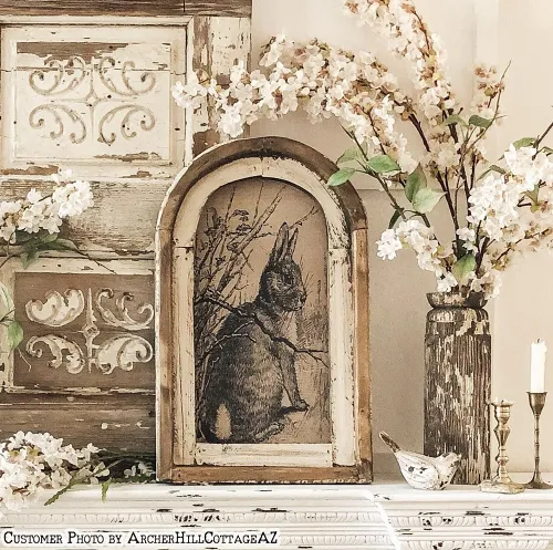 Rabbit Wall Art | Rustic Farmhouse Decor