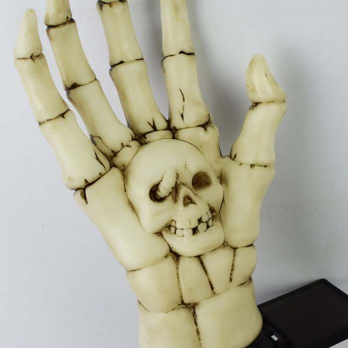 Bone Hand Halloween Plug-In Floor Lamp