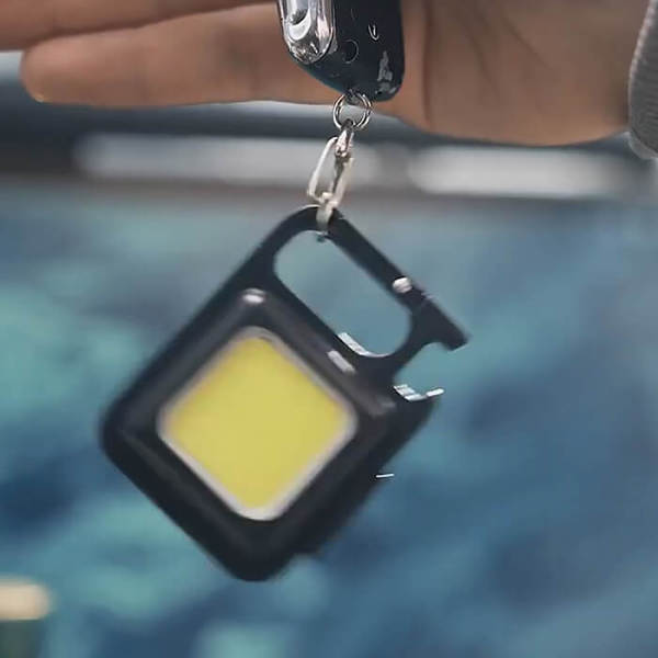 Mini Cob Rechargeable Keychain Flashlight
