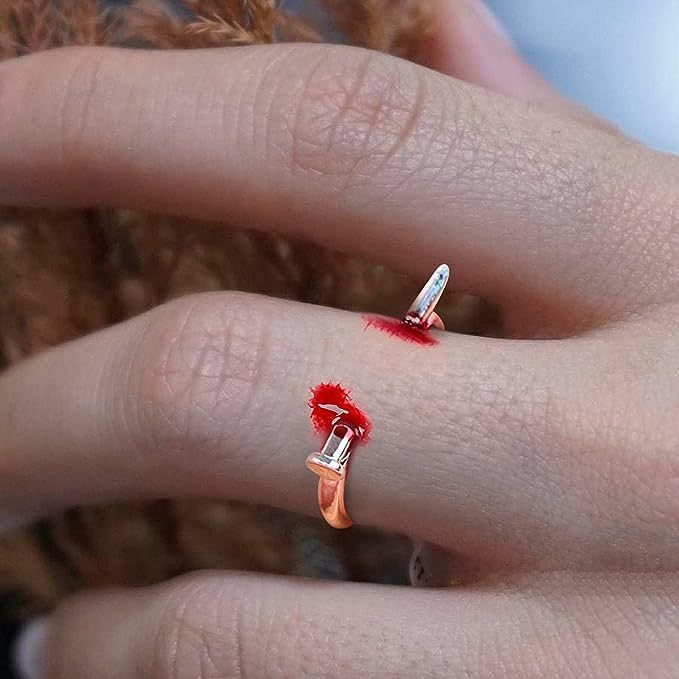 Wacky Halloween Spike Adjustable Open Ring
