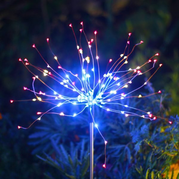Waterproof Solar Fireworks Lamp