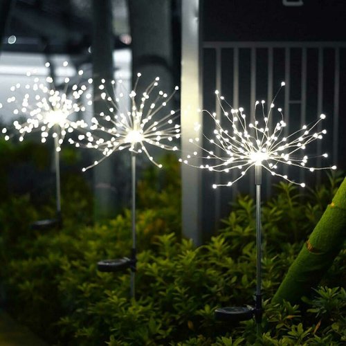 Waterproof Solar Fireworks Lamp
