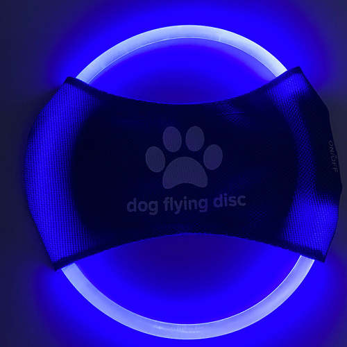 LED dog flying disc.
