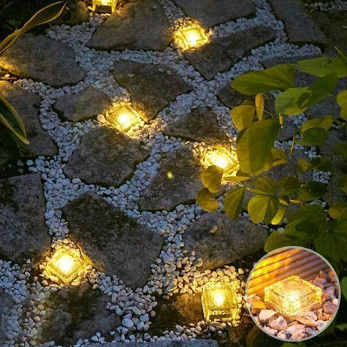 Solar-Powered Heavy Duty Brick Path Light - Heavy Duty Outdoor Lights!