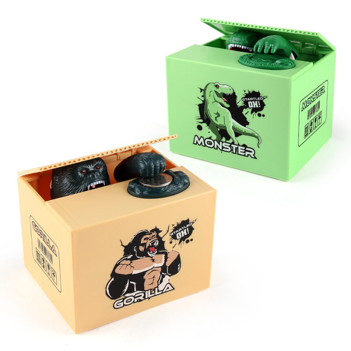 Automatic Scary Monster Hand Coin Box