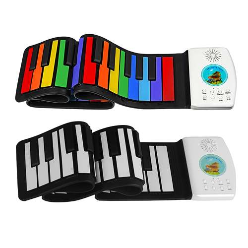 Portable 49 Keys Flexible Roll Up Piano Electronic Keyboard