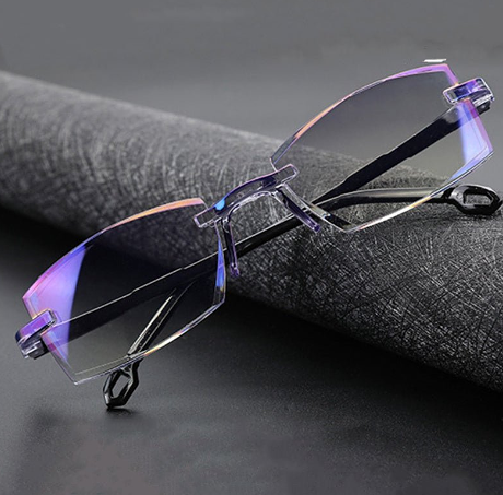 Rimless Anti-Blue Light Presbyopic Glasses