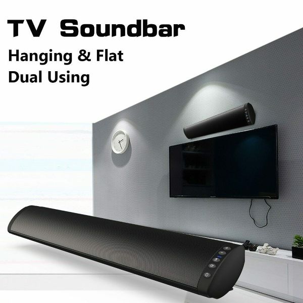 Wireless Bluetooth Speaker TV Soundbar HiFi Stereo Subwoofer TF FM USB Speaker For TV PC 20W Column
