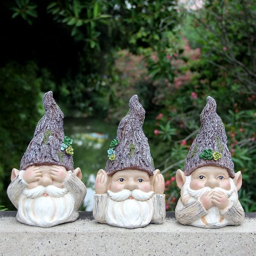 Wisdom Gnome Garden Statue Garden Decoration Resin Accessories
