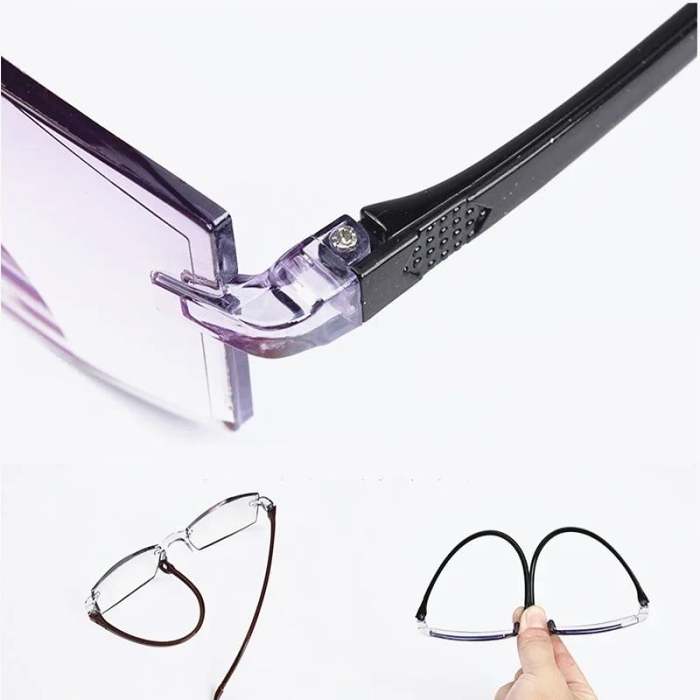 New sapphire high hardness anti-blue dual-use reading glasses