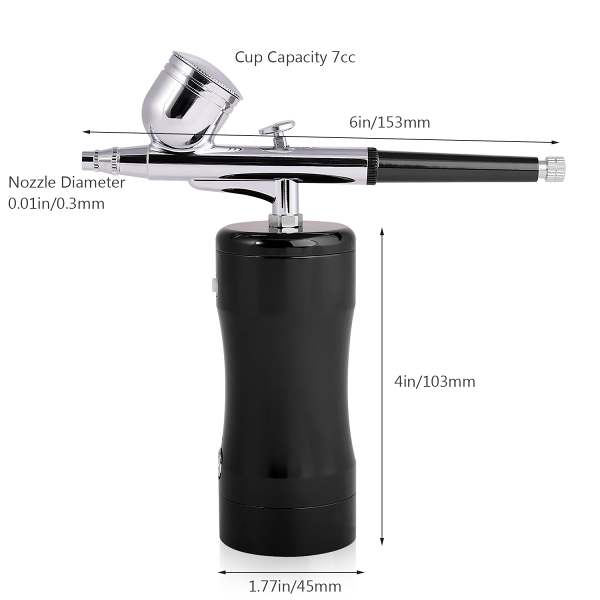 Handheld Airbrush Kit, Mini Air Compressor Spray portable Airbrushing System Kit