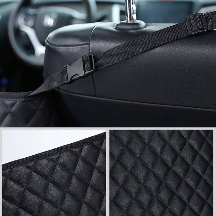 Auto PU Storage Pocket Between Front Seats Large Capacity Net Bag
