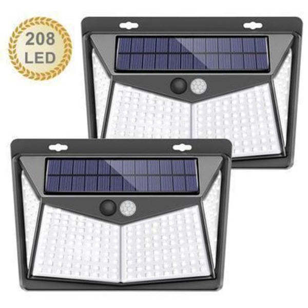 LED Solar Power PIR Motion Sensor Wall Light Outdoor Garden Lamp Waterproof