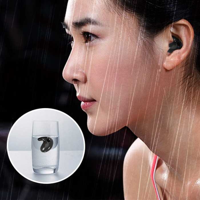 Invisible Sleep Wireless Earphone Waterproof, Double Noise-Cancelling
