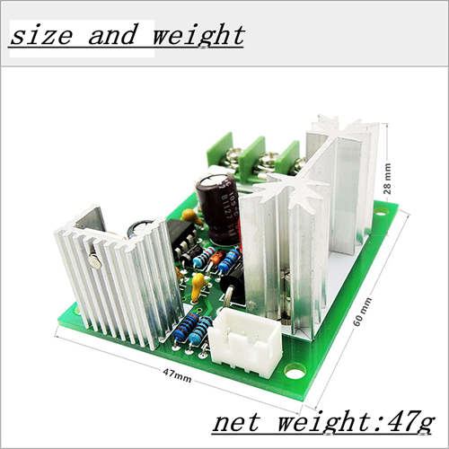 2 PACK Universal 12-40V 120W Unidirectional PWM DC Motor Controller Speed Regulator Switch