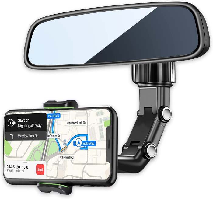 Rearview Phone Holder