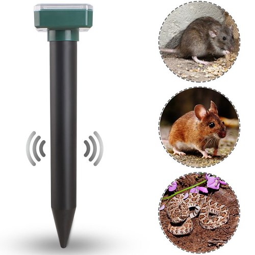 Solar Power Ultrasonic Mice Gopher Mole Pest Snake Repellent Repeller