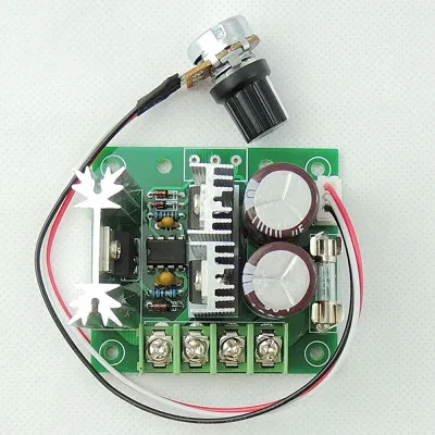 2 PACK 12V-40V 10A DC Motor Speed Controller PWM Variable Speed Regulator Governor Switch