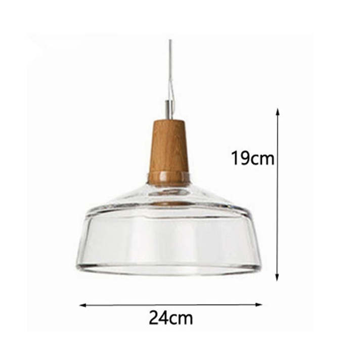 Modern LED Glass Pendant Light Fixture