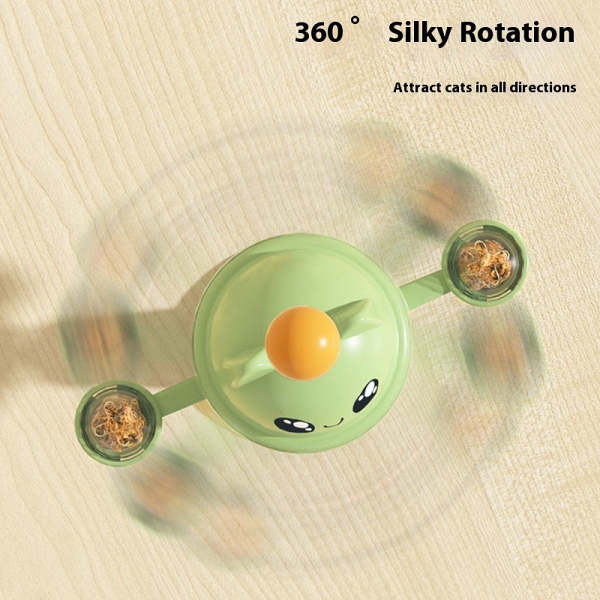 Suction Cup Rotatable Cat Toy.