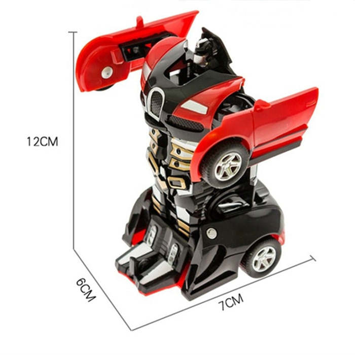 One-key Transformer Deformation Robot Car Toy